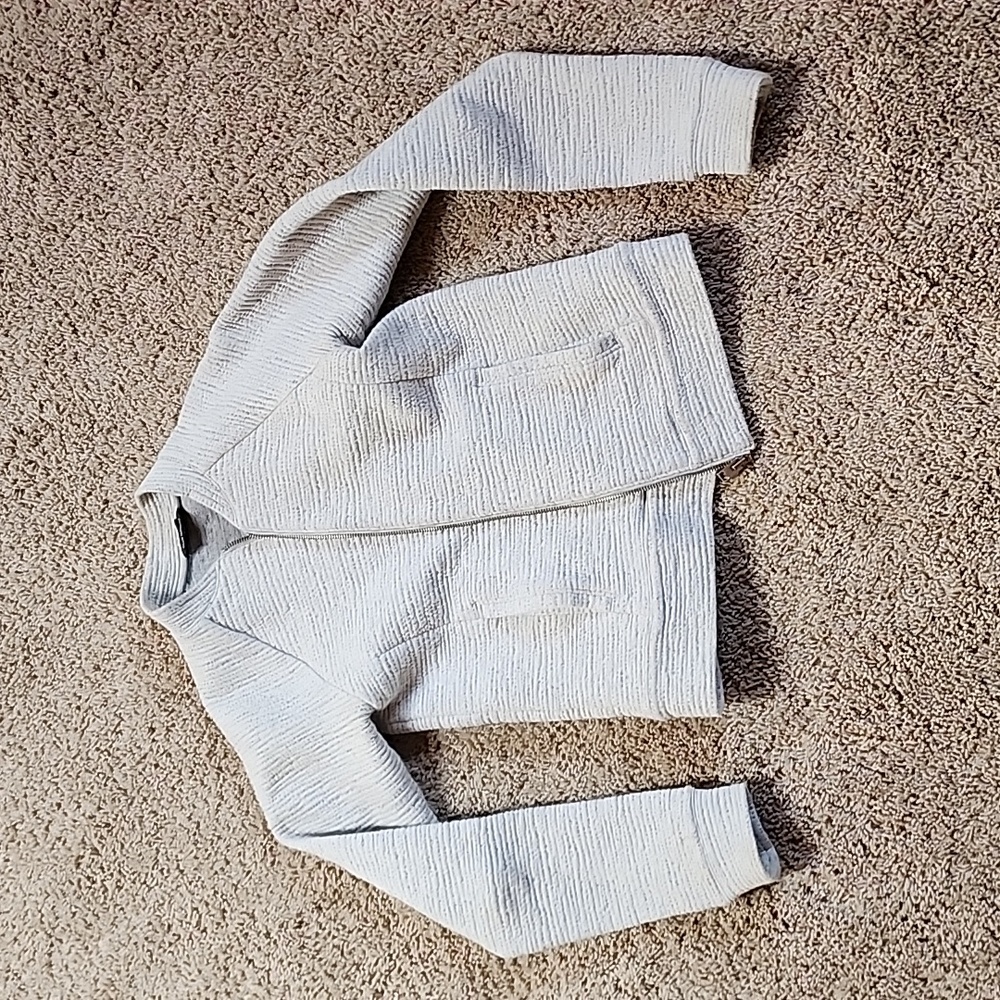 Club Monaco textured zip sweater sz xs